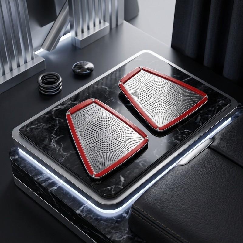 For Volvo for xc60 2018-2026 and S60 -2026 Stainless Steel for Air Outlet Cover Pair Reliable Dust Shield for Vehicle Air