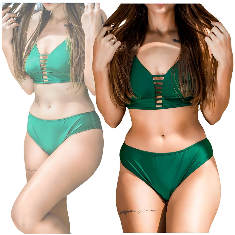 Bikini set swimsuit two-piece swimsuit briefs green sexy M Bikini set swimsuit two-piece swimsuit briefs green sexy M