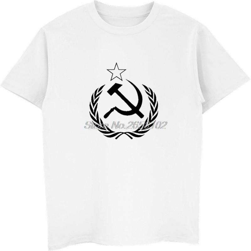 New Unisexwounisex T Shirt Cccp Ussr Soviet Russian Hammer Sickle Army Tshirt Fashion Tees Tops Harajuku Streetwear Fitness Tees