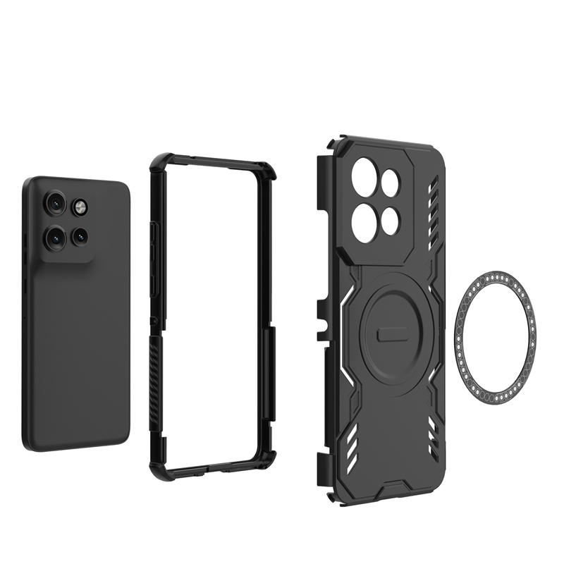For Motorola Edge 50 Neo Case Moto Edge 50 Neo Anti-knock Magnetic Adsorption Wireless Charge Cover For Moto Edge 50 Neo Case