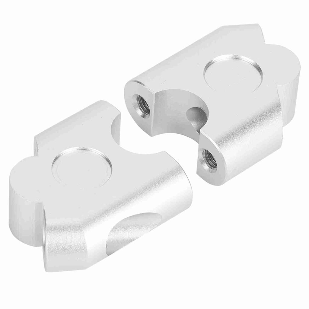 Lenkererhöhung 22mm Universal Fahrradlenker Klemme (Verchromte Oberfläche)