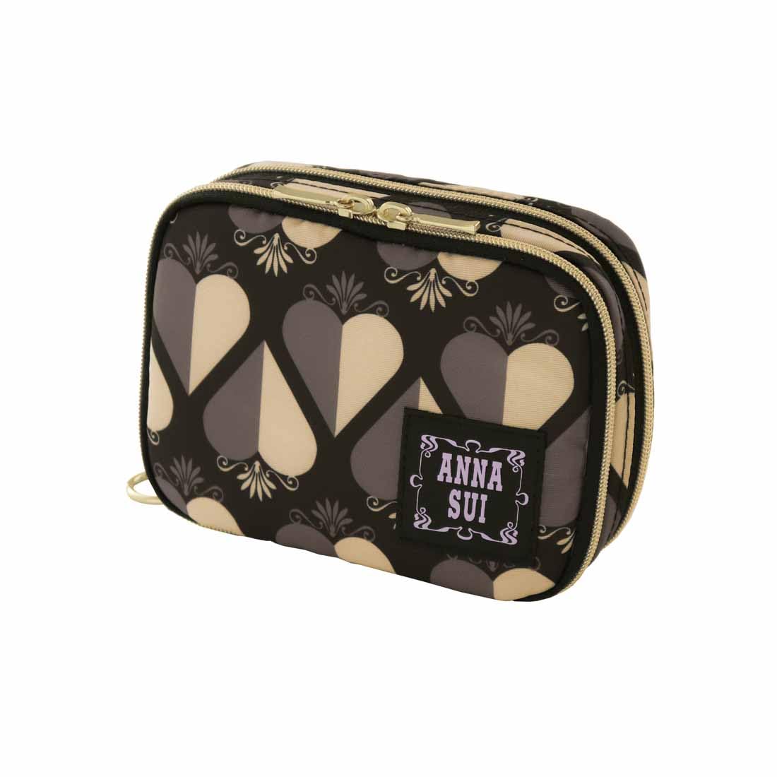 

косметичка Шик Сердце Анна [Anna Sui] 2-сторонняя косметичка/для путешествий (черный) Sui/Женский 001224-0001-01 чёрный