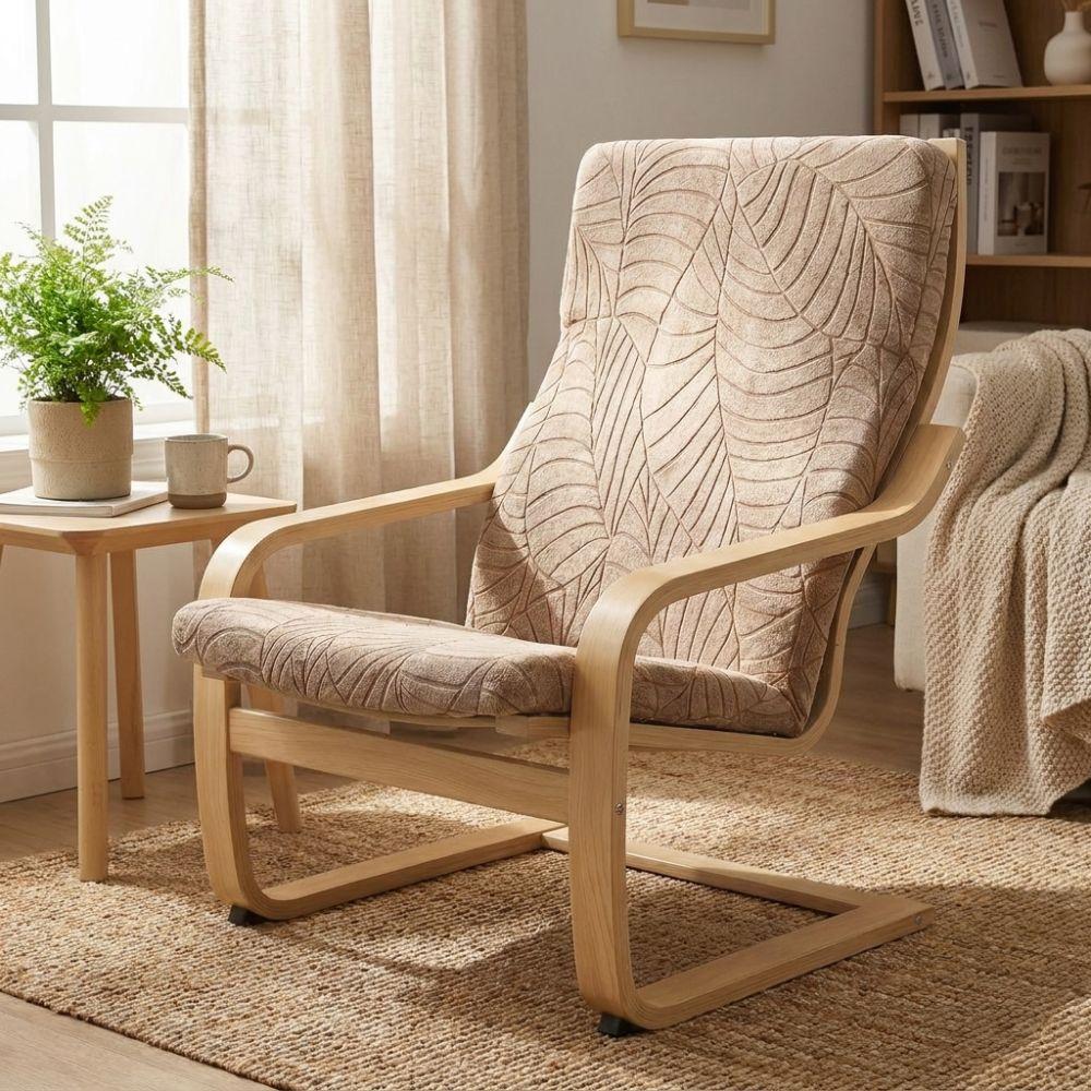 Removable Leaves Jacquard Chair Cover Elastic Band Stretch Slipcover Armchair Protector Home Decor
