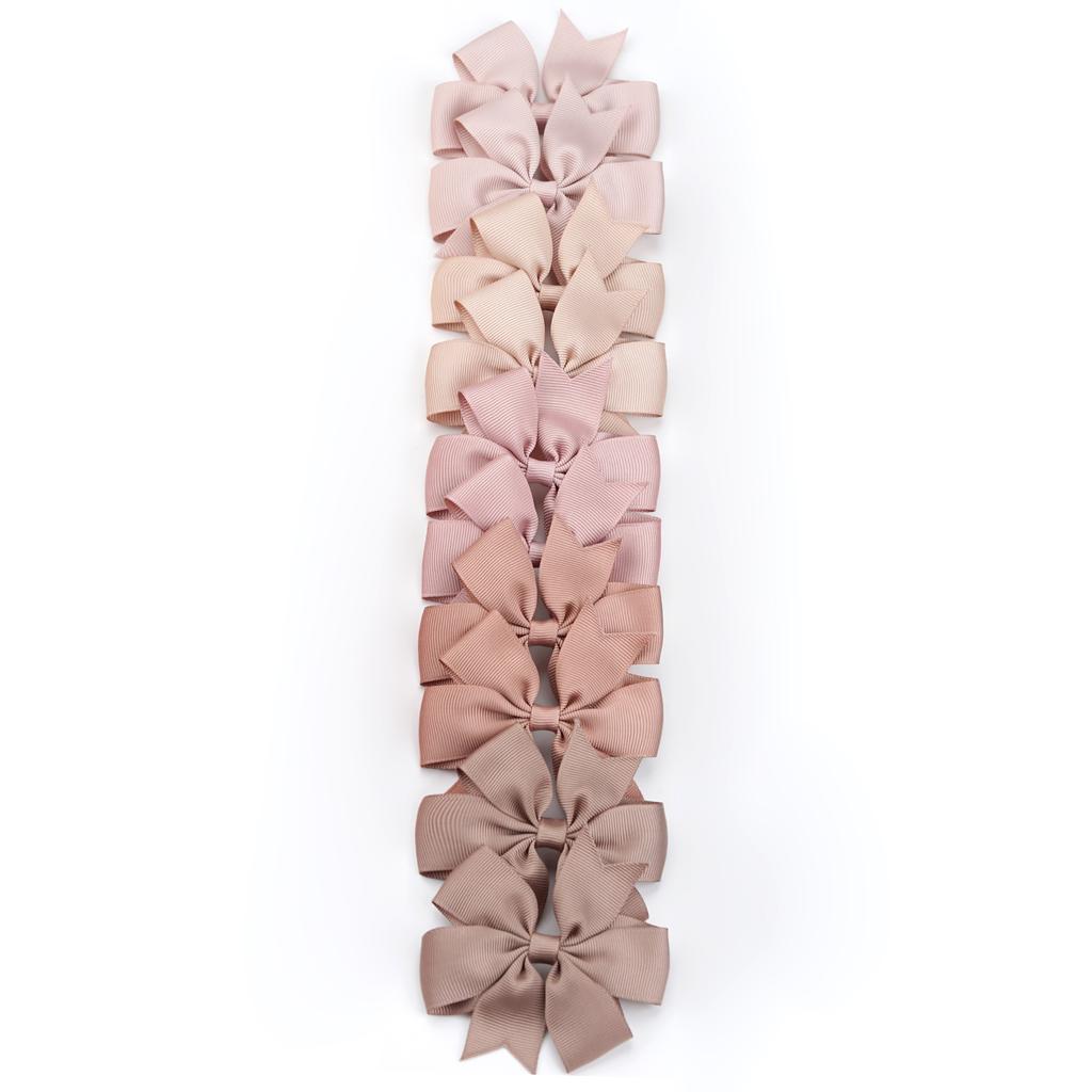 10/20Pcs Grosgrain Ribbon Solid 3.5Inch Hair Bows With Clip For Girls Hair Clips Hairpin Barrettes Headwear Kids Hair Accessorie