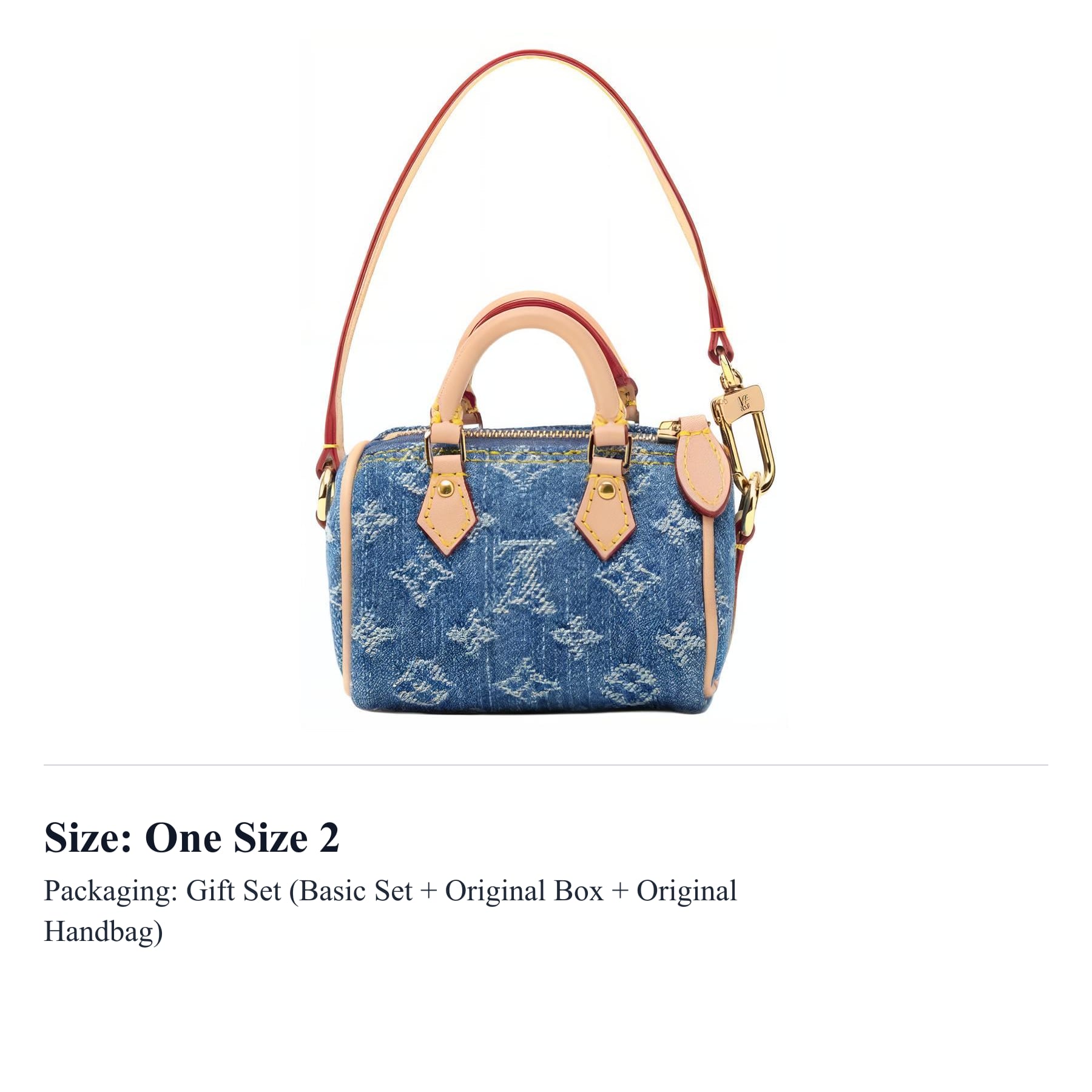 LOUIS VUITTON Speedy Denim Pillow Bag