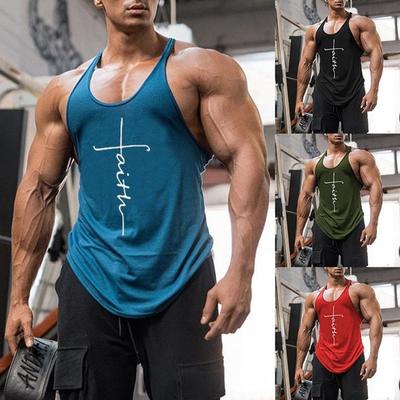 Gym Tank Top Ανδρικά Ρούχα Γυμναστικής Ανδρικά Bodybuilding Tank Tops Καλοκαιρινά ρούχα γυμναστικής για ανδρικά αμάνικα πουκάμισα με γιλέκο συν μέγεθος