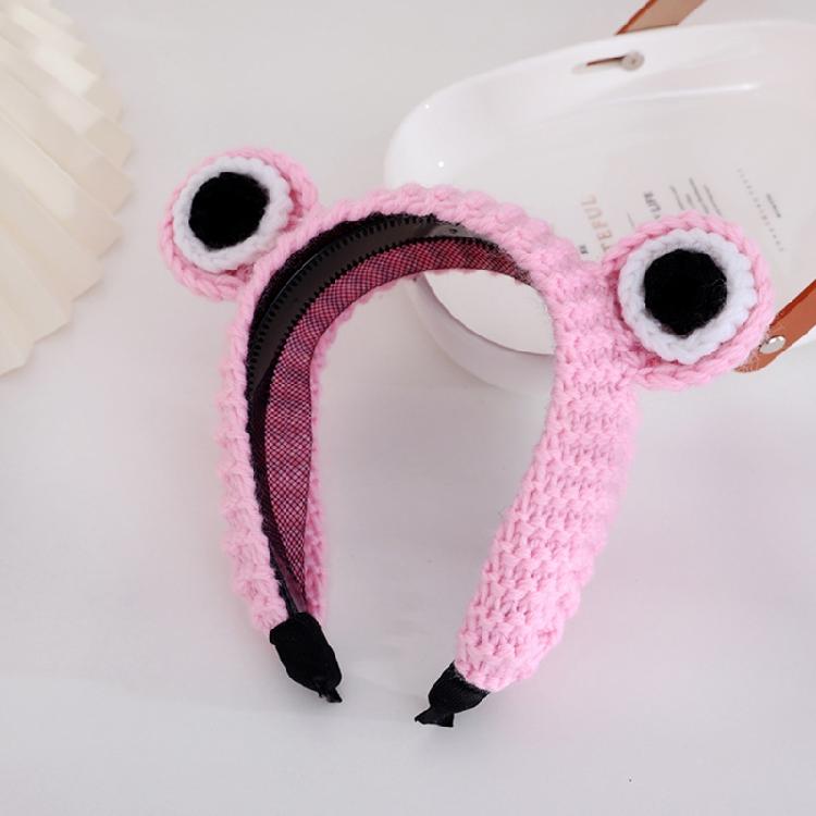 Cartoon Animal Wash Face Headband Knitted for Frog Headbands Lovely Party Hair P