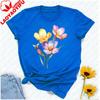 Watercolor Flower Shirt Spring Floral Bee Tee Botanical Wildflower TShirt Minimal Cottagecore Top Nature Lover Gift Gothic Tops