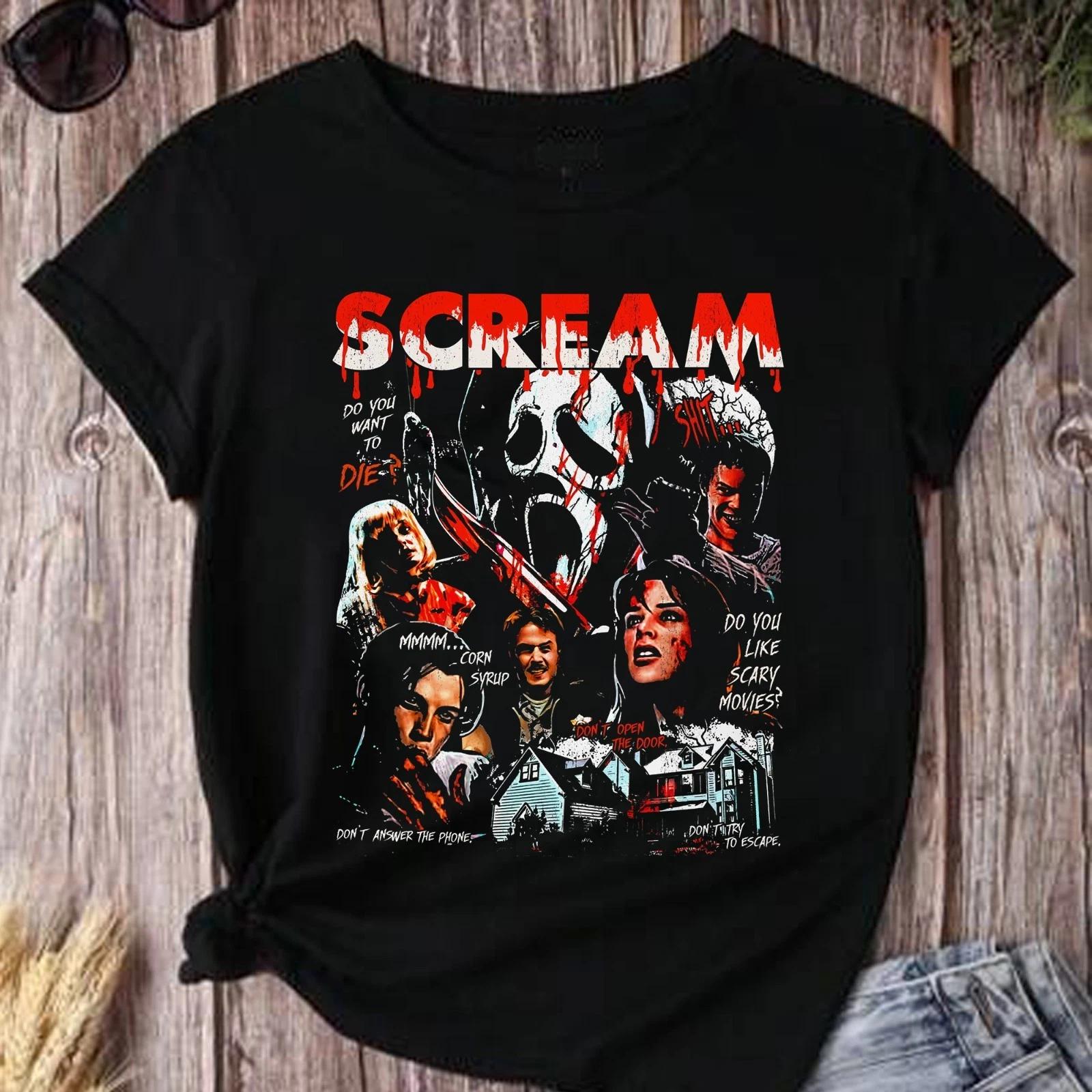 Vintage Scream Horror Movie T-shirt, Retro Scream 1996 30th Anniversary Tee S