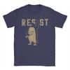 Men women T-Shirts Resist Humorous  Tees Short Sleeve Penguin Activism T Shirt Crewneck Clothing Birthday Present