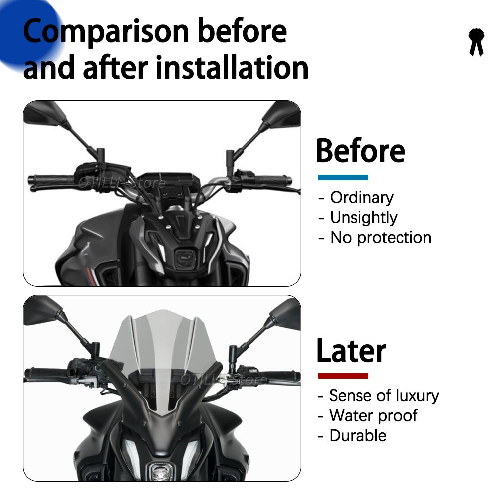 Motorcycle Accessories New Windscreen Windshield Deflectors For YAMAHA MT-07 MT07 MT 07 Mt07 2021-