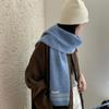 Korean Style Knitted Scarf Retro Winter Scarf Sweet Ladies Wool Scarf