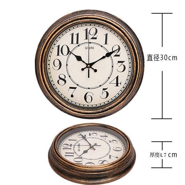 Wall Easy To Interior Antique New Opening F12 Clock, Nordic, Stylish, Silent, Vintage, Retro, Install, Italian, Goods, Style, Old-fashioned, Present,