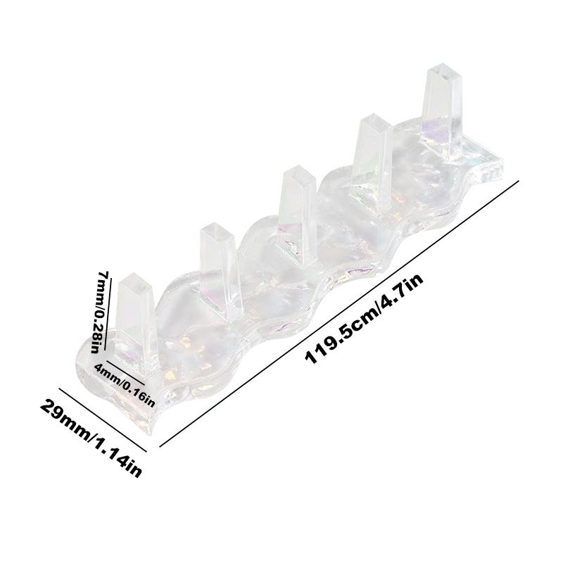 Non-Magnetic Nail Stand For Press On Nails Display Acrylic Nail Tips Practice Holder Reusable Nail Stand For Beginners Diy Salon