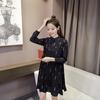 SURE XIAO STORY Fashion Woman Dresses Spring Long Sleeve Print Chiffon Dress Women Plus Size Dress