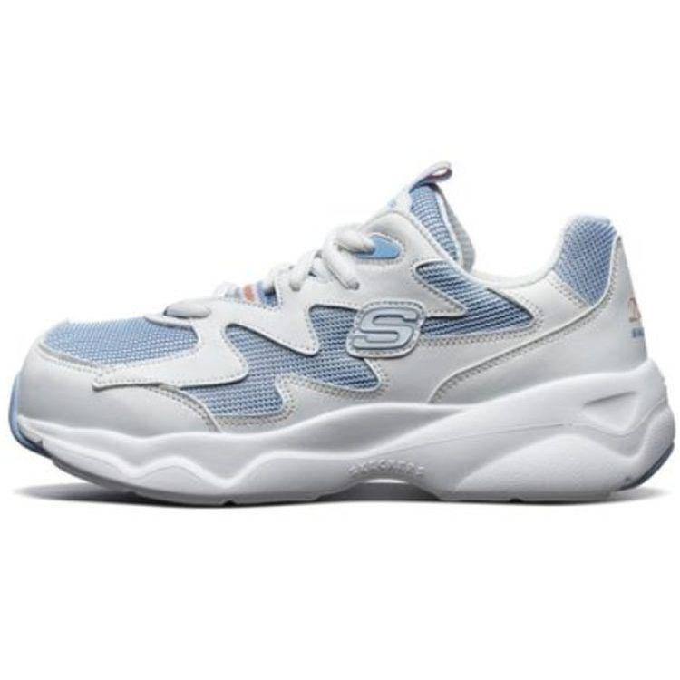 Skechers DLites Airy Comfortable Low-Top Casual Shoes Women sneakers White Blue 88888105-WBL 41