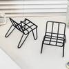 Small Chair Design Iron Mobile Phone Holder Racks Stand Simple Student Creative Desktop Ornaments Home Accessories