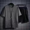 Summer Quick Drying Men's Sets Fashion Tracksuits Casual Breathable Short Sleeve 3D Printed Sports T-shirt+Shorts Basketball Set
