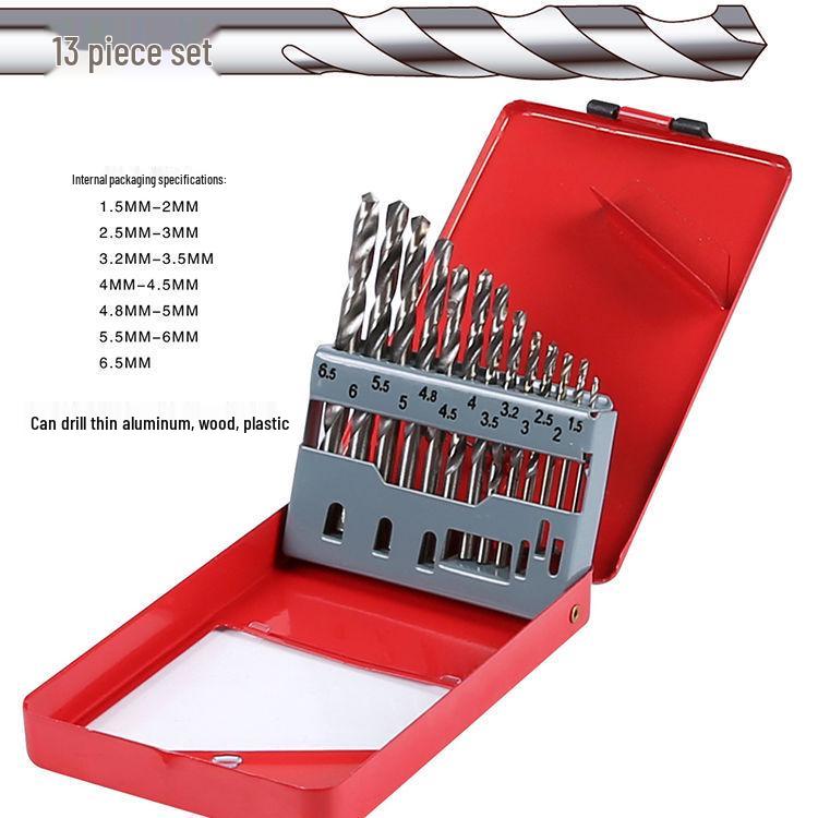 Kobalt Spiralbohrer Set für Edelstahl, Aluminium, Metall und Holz