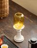 Chinese Forbidden City Glass Candlestick: Zen Tea Room Atmosphere Candle Lamp Decoration