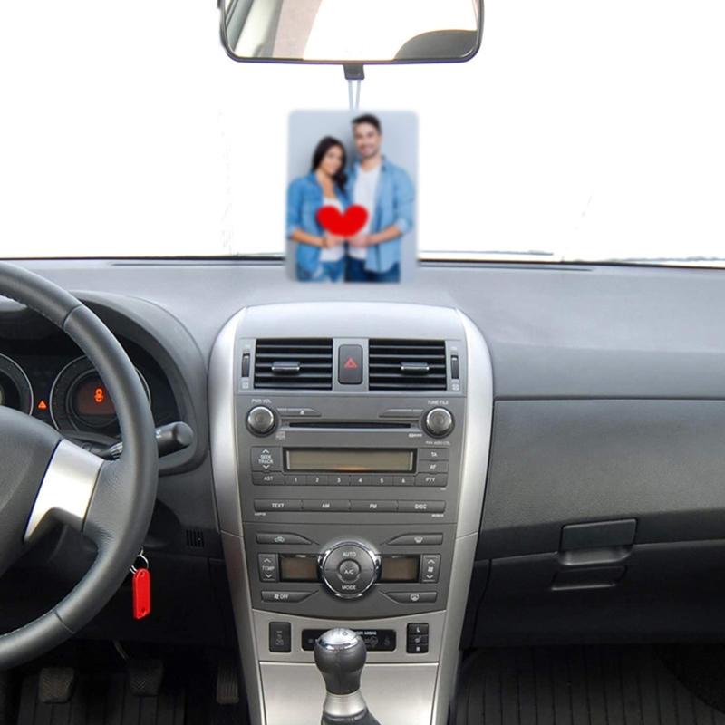30x Hanging Air Freshener Blank DIY Air Freshener Fragrance Sheet Blank Car Press Felt Polyester Cutting Blanks