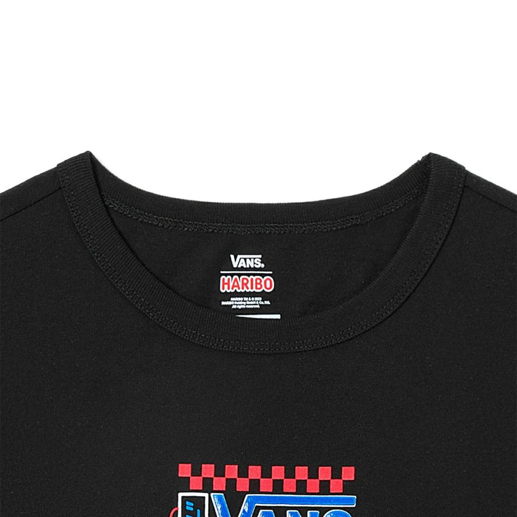 Vans T Shirts Women's Black Crew Neck Moderate Straight Fit VN00046TBLK