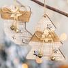 Wooden Christmas Tree Five Pointed Star Reindeer Socks Small Pendant Decoration Christmas Decoration Christmas Tree Pendant Matching