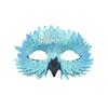 Gradient Crow Feather Mask Pearlescent Cosplay Mask Universal Bird Beak Eagle Mask  Adults
