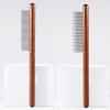 Solid Wood Grooming Comb for Cats & Dogs - Fine-Toothed, Knot Remover, Long Hair, Short Hair, Floating Hair Removal Brush.