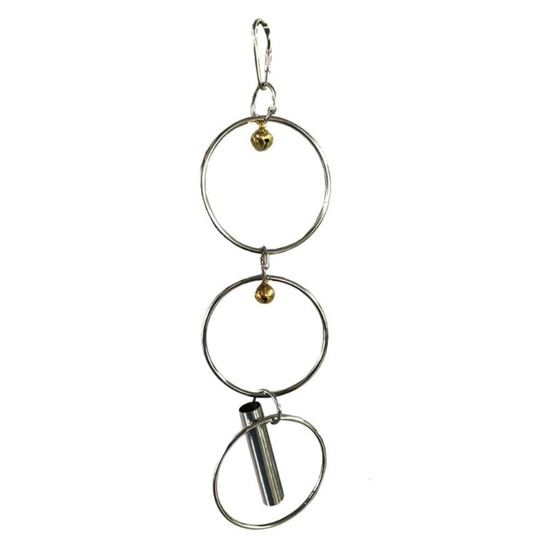 

Stainless Steel Bird Swing Toy For Small Parrots Safe Chewable Chain Perch With Metal Materials