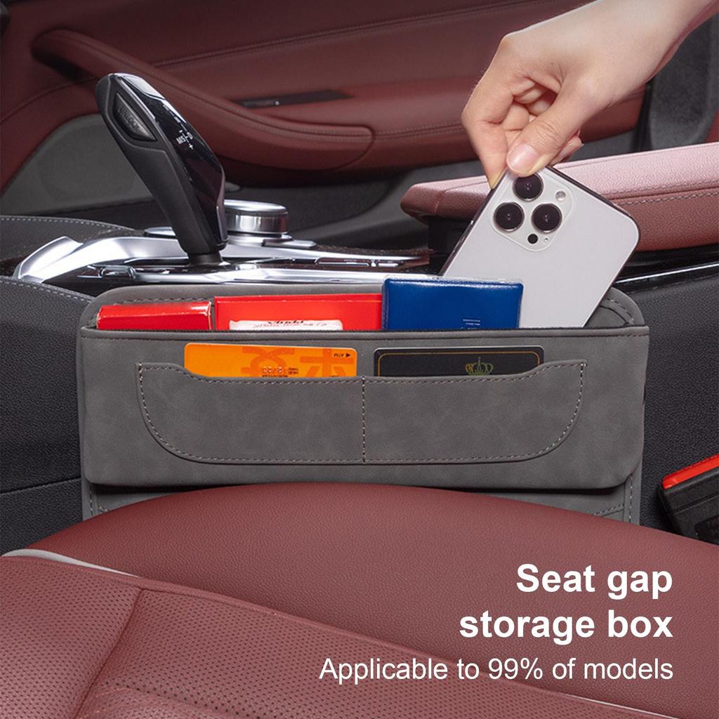 Car Seat Crevice Storage Storage Case Car Seat Crevice Filler With Charging Hole For Glasses Keys Cards Small Items Truck