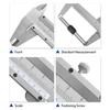 Vernier Caliper High Carbon Steel Measuring Tool 150 Mm Metric for Inside Outside Depth Length Height and Thickness