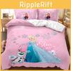 3d Cartoon Frozen Characters Bedding Set Quilt Duvet Cover With Pillowcase