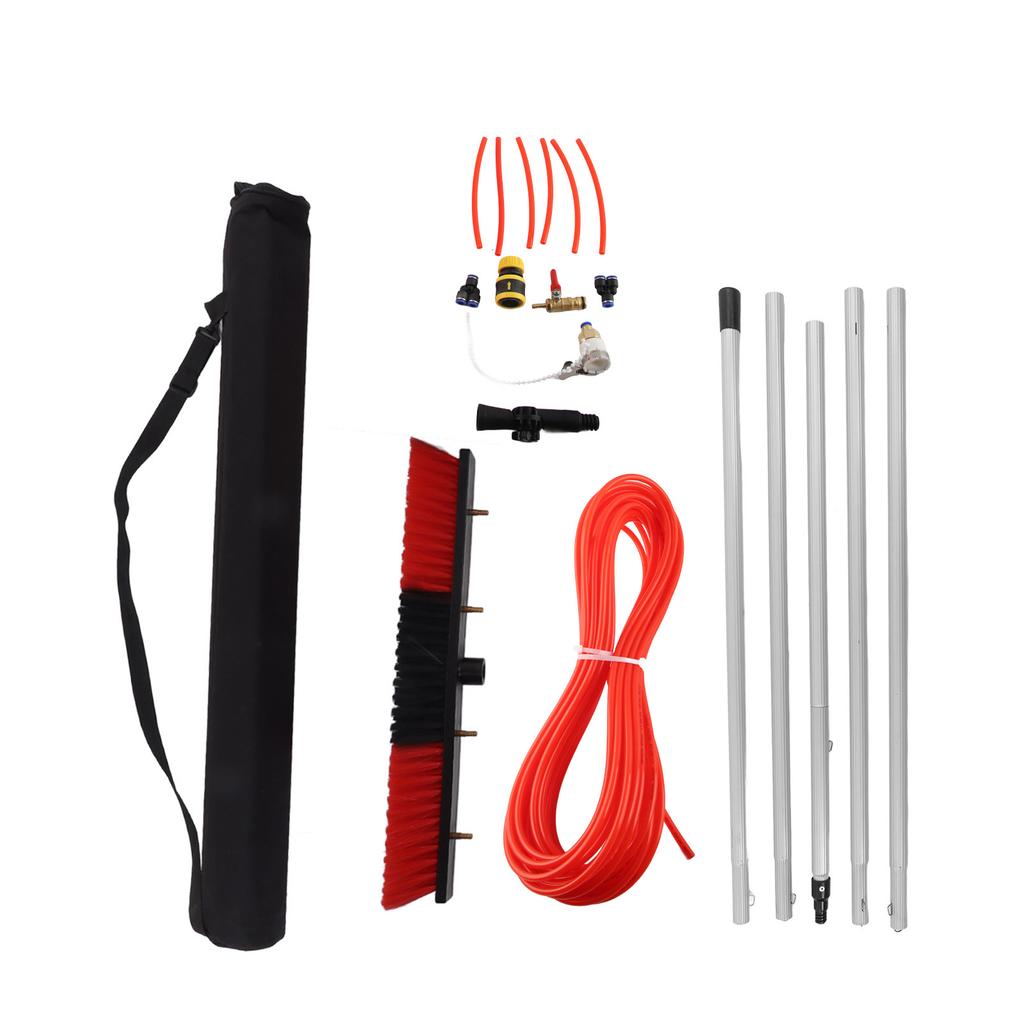 Water Fed Pole Kit Water Fed Brush Heavy Duty Large Size Portable Water Washing Extendable Cleaner