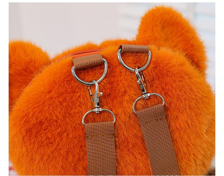 Adorable Plush Panda and Raccoon Backpack - Cute Cartoon Style for Kids