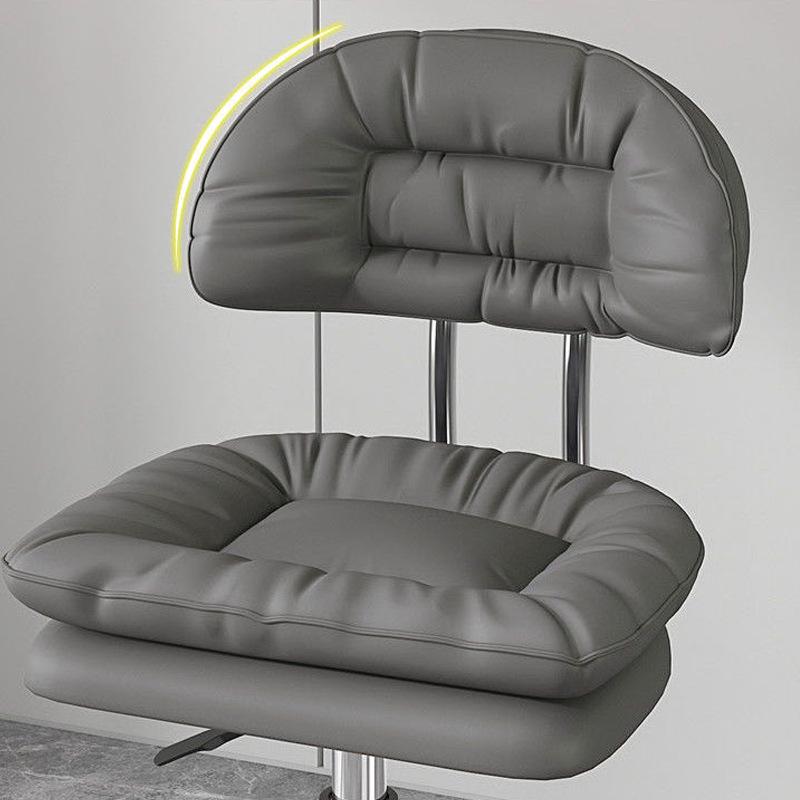Liftable Rotating Beauty Stool with Backrest - Simplistic Design for Makeup and Nail Art