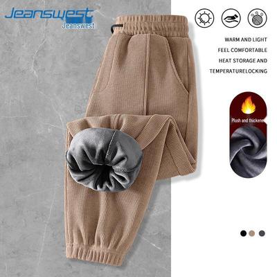 Jeanswest Herren Chenille-Fleecegefütterte Tapered Sweatpants