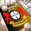 Benutzerdefinierter Name Personalisierter Bayer 04 Leverkusen Druckteppich, Vielseitiger Heimdekor-Teppich, für Spielzimmer, Wohnung, Balkon, Eingangsbereich, Flur Geschenk
