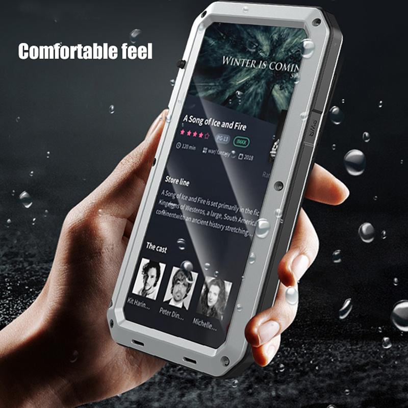 Metal Armor Heavy Duty Protect Outdoor Phone Case for Samsung Galaxy S23 S22 S21 Ultra Plus FE S20 Ultra IPhone 13 12 11 Mini Pro Max XS XR SE 2020