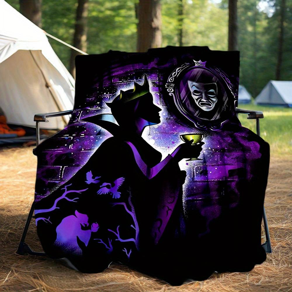 1pc, Disney Villains The Evil Queen Blanket Seasonal Universal Throw Blanket for Friend, Outdoor Blankets, Living Room, Travel, Camping