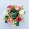 Simulation Eucalyptus Candlestick Wreath Artificial Plastic Wedding Candle Rings Colorful Party Table Decoration