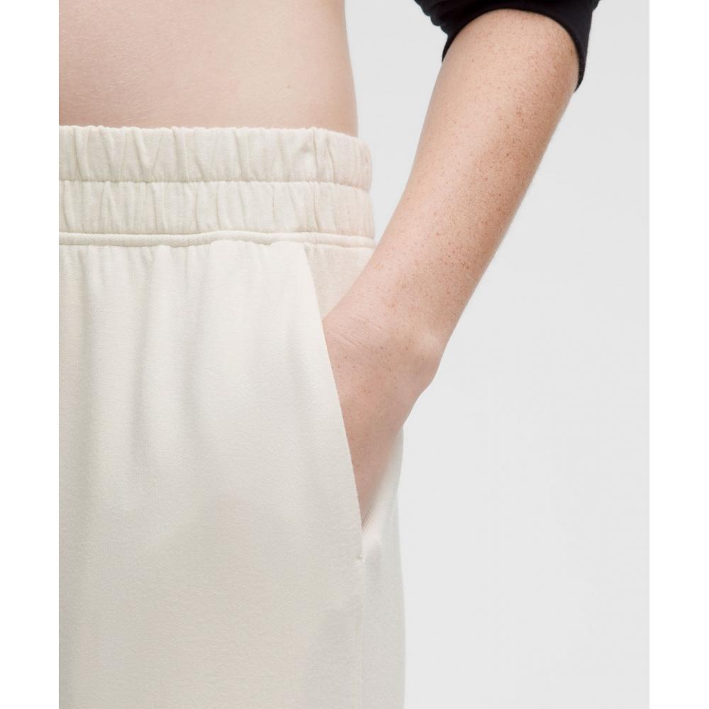 Lululemon Becalm Mid Rise Wide Leg Pant Light Ivory