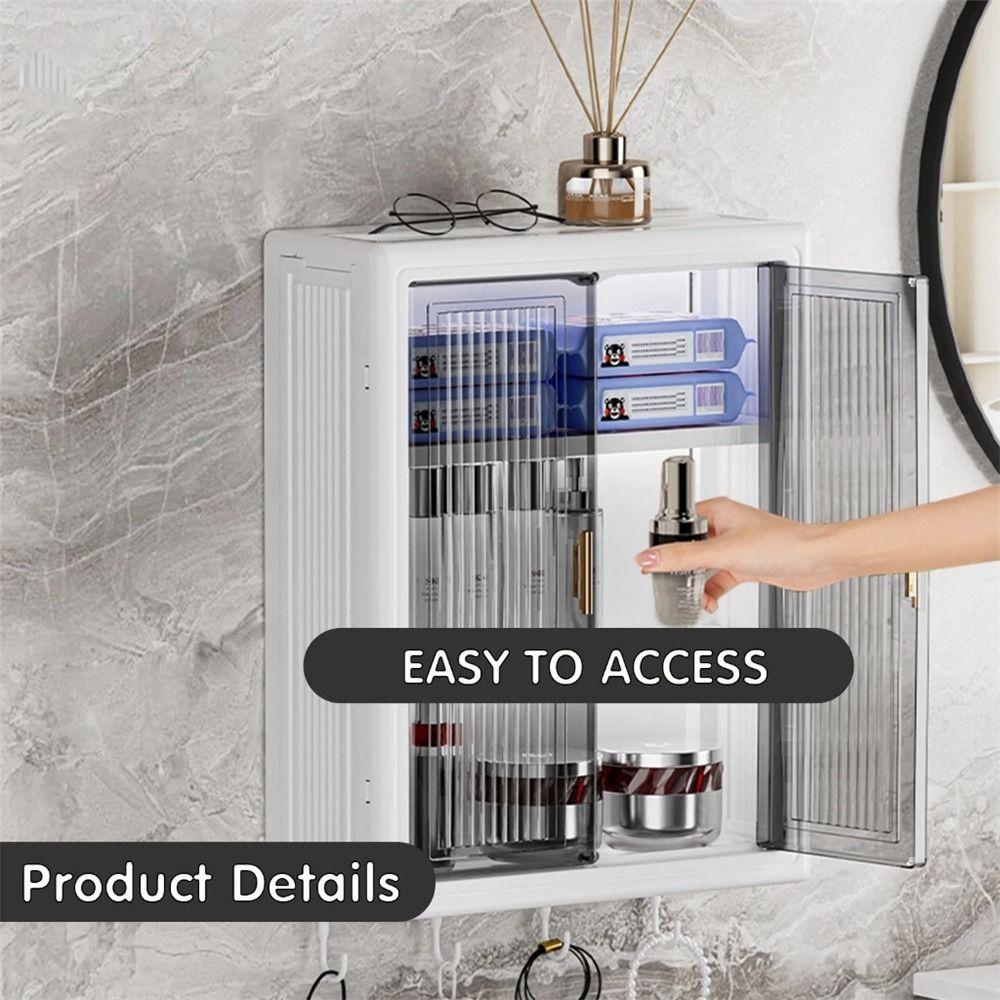 Dustproof Cosmetic Storage Cabinet Simple Storage Rack New Organizer Box