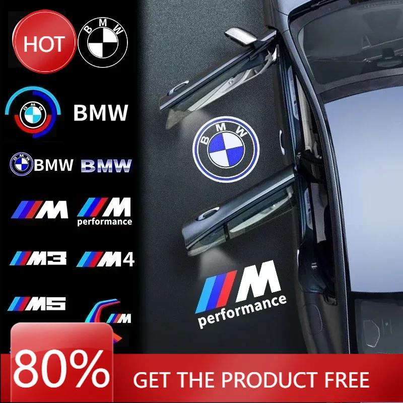 BYQ1 2025 Hot For BMW M X3 X5 X6 2pcs For BMW M Car Door Logo Led Light 1 3 5 7 X1 X3 X5 X6 Z E81 E83 E87 E60 E61 E70 E71 E90 E91 F