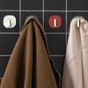 4Pcs Punch-free Hooks Strong Viscose Adhesive Hook Door Wall Bathroom Kitchen Key No Trace Viscose Coat Hook