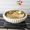 Wabi Style Chinese Round Fruit Plate Ornaments Hotel Restaurant Shell-shaped Decorative Plate Living Room Home Storage Plate Jewelry