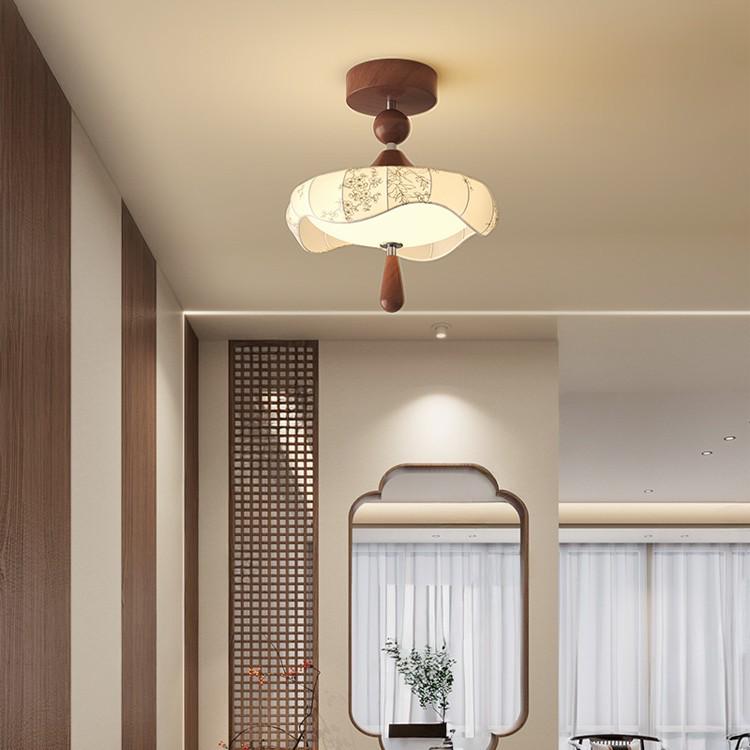 Ästhetische Stoffleuchte im Stil der Song-Dynastie für Eingang, Flur oder Balkon