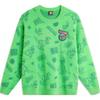 Li Ning X Disney Kollaboration Hugging Dragon Serie Bedruckter Rundhals-Pullover Bequemer Locker Gestrickter Pullover Unisex-Pullover Secret-Green AMBU212-4
