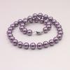 Elegant Tahitian Purple Pearl Necklace – Perfectly Round, High-Luster, Versatile Jewelry Gift for Women