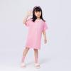Summer Korean Style Girls' Fashion Printed Breathable Dress with Long/Short Sleeves